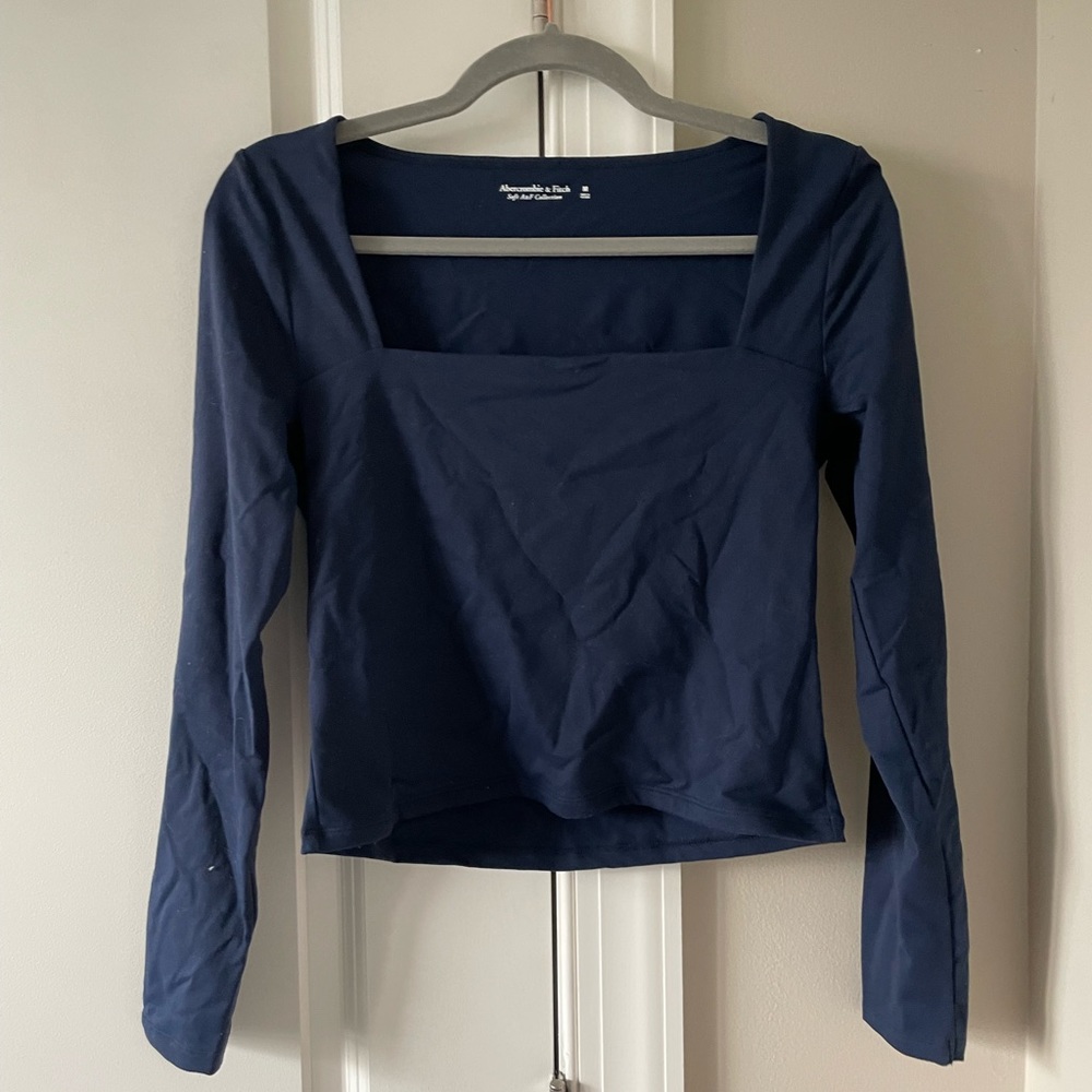 Abercrombie and Fitch size Medium Square-neck Navy Top